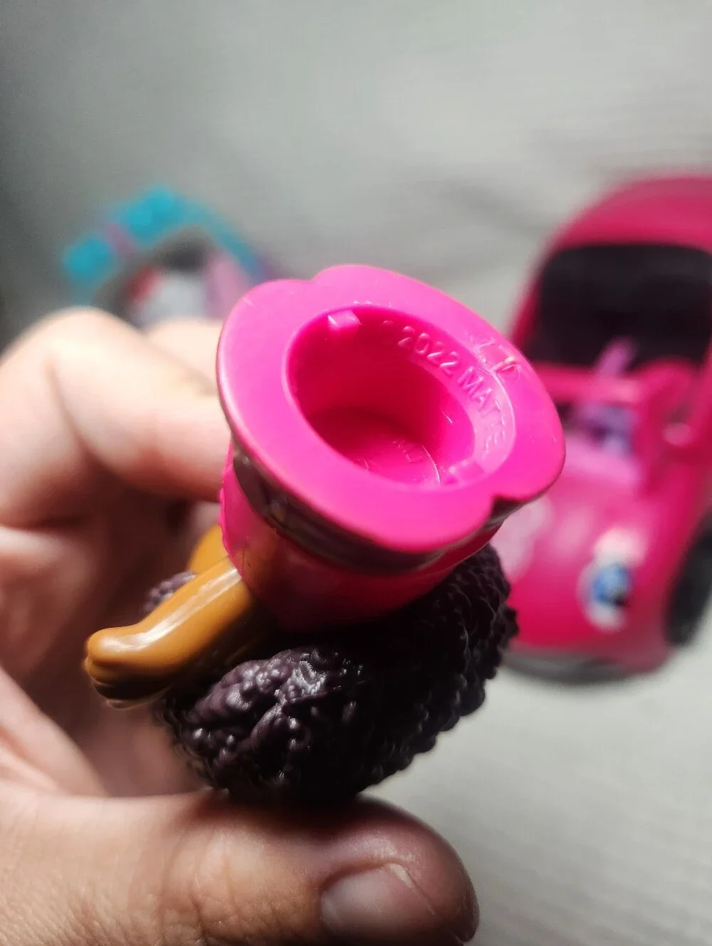 Little People Barbie Pink Convertible Car and Purple Jeep W/ 2 Barbie Figures